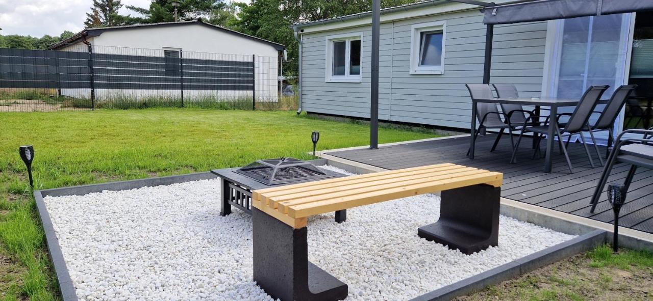 Ferienhaus Seeoase - 70Qm - Kamin -Terrassen - Parkplatz - Badestelle Fusslaeufig Joachimsthal Dış mekan fotoğraf